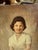 Vintage Portrait Painting of a Woman on Canvas, Signed by the Artist For Sale - Image 4 of 9