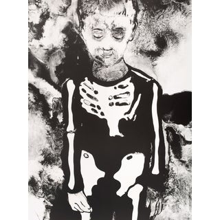 Françoise Pétrovitch, Garçon au Squelette, 2016, Lithograph For Sale