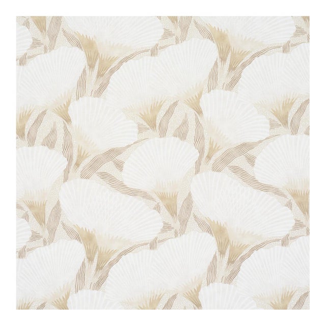 Schumacher Constance Fabric In Neutral For Sale
