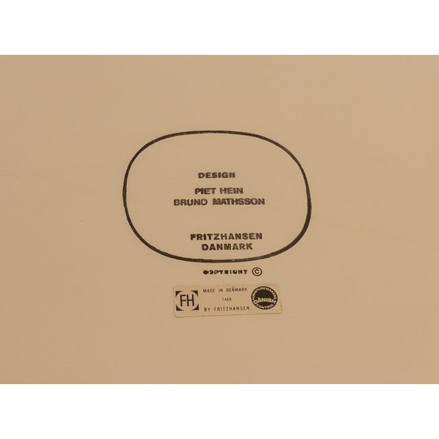 B612 Superellipse Dining Table by Piet Hein & Bruno Mathsson for Fritz Hansen, 1960s For Sale - Image 10 of 11