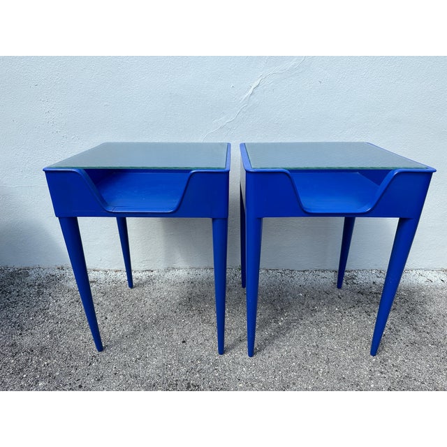 Midcentury European Open Shelf Side Tables - A Pair For Sale - Image 9 of 18