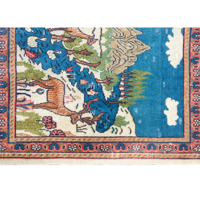 Early 20th Century Persian Pictorial Tabriz Rug For Sale - Image 15 of 15