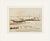 Mid 20th Century Mid-Century Modern Vintage French Charcoal Drawing on Paper of Man in Boat, Coastal Landscape With Mat For Sale