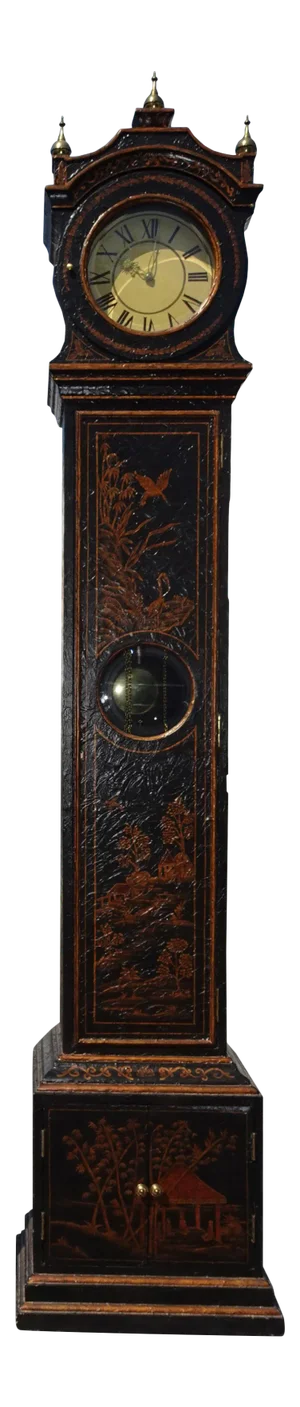 83" Tall Oriental Asian Maitland Smith Long Case Grandfather Clock W Chimes