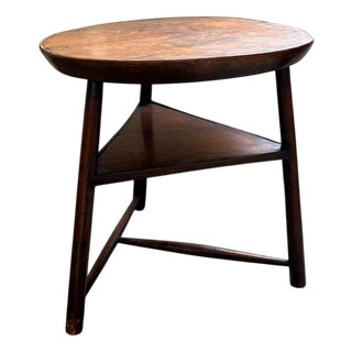 Antique Wooden Tripod Side Table, Late 18th Century For Sale