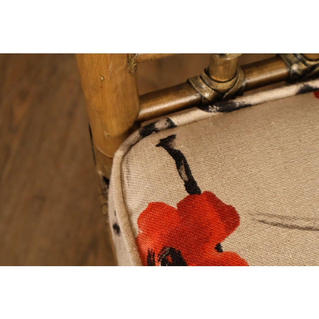 Chinese Chippendale Style Set Of Four Rattan Bamboo Dining Chairs For Sale - Image 12 of 18