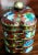 Metal Chinese Vintage Cloisonne Fine Enamel Flower Stacking Boxes For Sale - Image 7 of 13