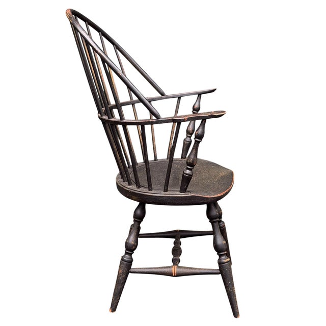 Set of Six American Hoopback Windsor Dining Chairs For Sale In Chicago - Image 6 of 18
