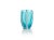 Transitional Pesaro Stripe Glasses - Aqua Blue, Set of 4 For Sale - Image 3 of 4