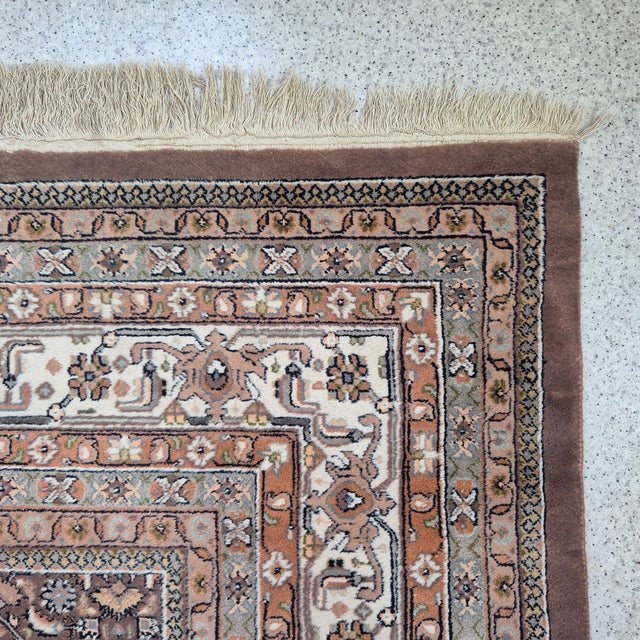 Handwoven Wool Herati Rug, 1960s For Sale - Image 6 of 10