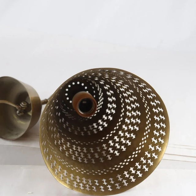 Brass Hanging Light by Hans Bergström, 1950s For Sale - Image 3 of 4