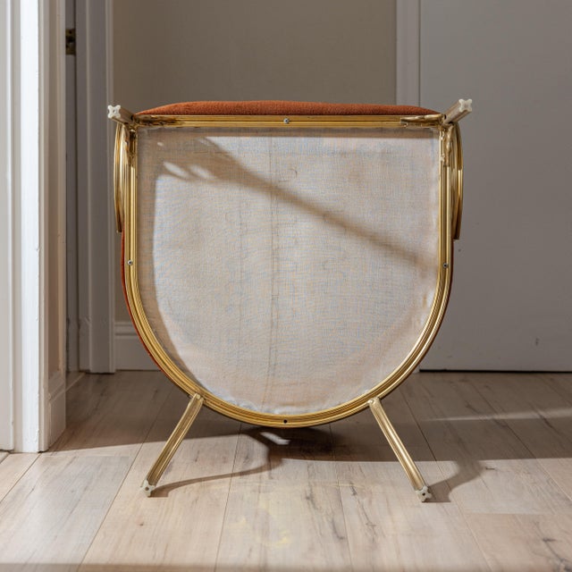 Mid-Century John Van Koert Troy Sunshade Cymbal Gold Aluminum Lounge Armchair, Attributed For Sale - Image 16 of 17