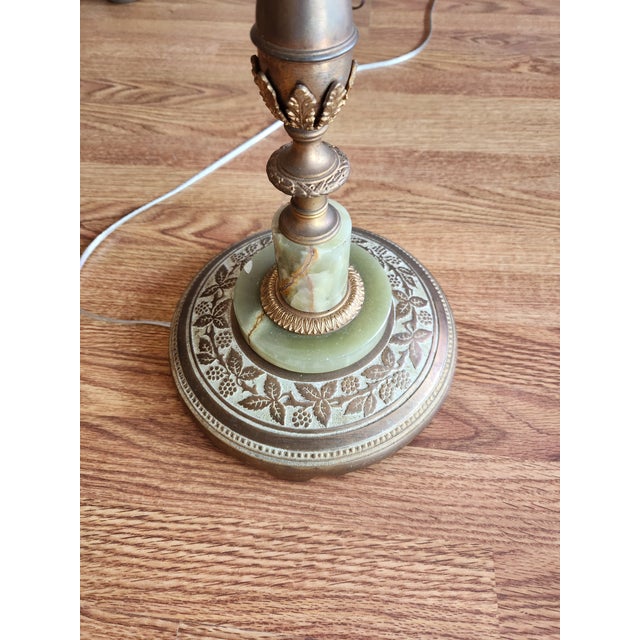 Neoclassical Vintage Brass Floor Lamp For Sale - Image 3 of 3