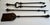 Rare 19th Century Cast Bronze Fireplace Tools Set of 3 Pieces For Sale - Image 15 of 17