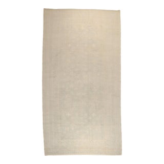 Vintage Zabihi Collection Large Pale Green Moroccan Rug - 8'3" x 16' For Sale