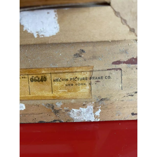 1960s Original Oil Painting by Delon MCM Midcentury Naive Art Colorful Children For Sale - Image 5 of 6