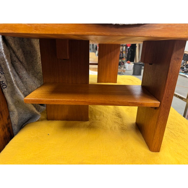 Danish/Scandanavian Modern Teak Multi Level Coffee Table For Sale - Image 11 of 12