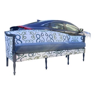 Sheraton Sofa With Schumacher Giove Upholstery For Sale