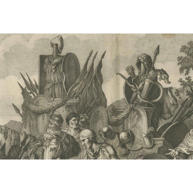 Military Procession with Spoils of War After Gerard de Lairesse Rossetti c1700 A large early 18th-century etching and...