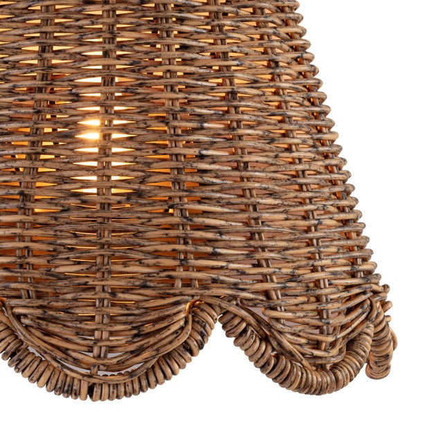 Kismet Scalloped Sconce, Natural Brass For Sale - Image 4 of 7