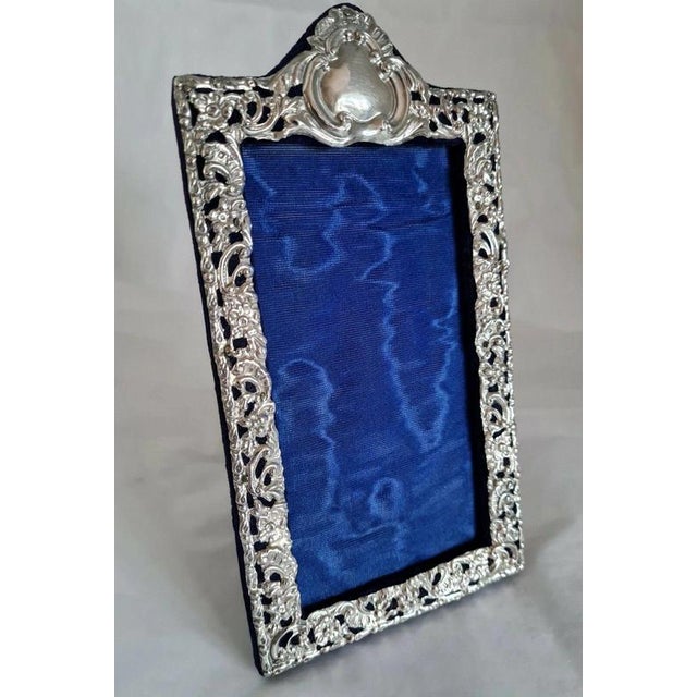Antique Art Nouveau Sterling Silver Photograph Frame, 1904 For Sale - Image 3 of 13