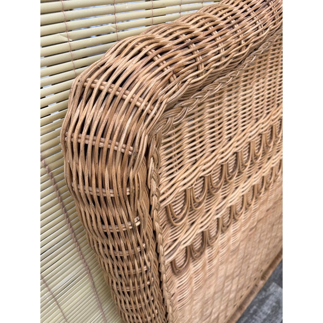 Polo Ralph Lauren Boho Coastal Style Wicker King Size Bed Headboard. Circa 1990s For Sale - Image 17 of 18