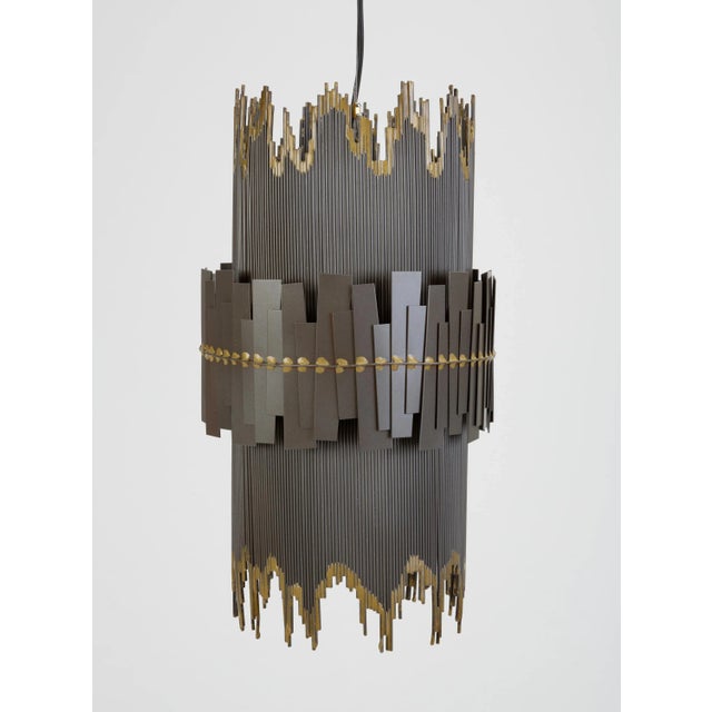 Brutalist Curtis Jere Brutalist Pendant Lamp For Sale - Image 3 of 13
