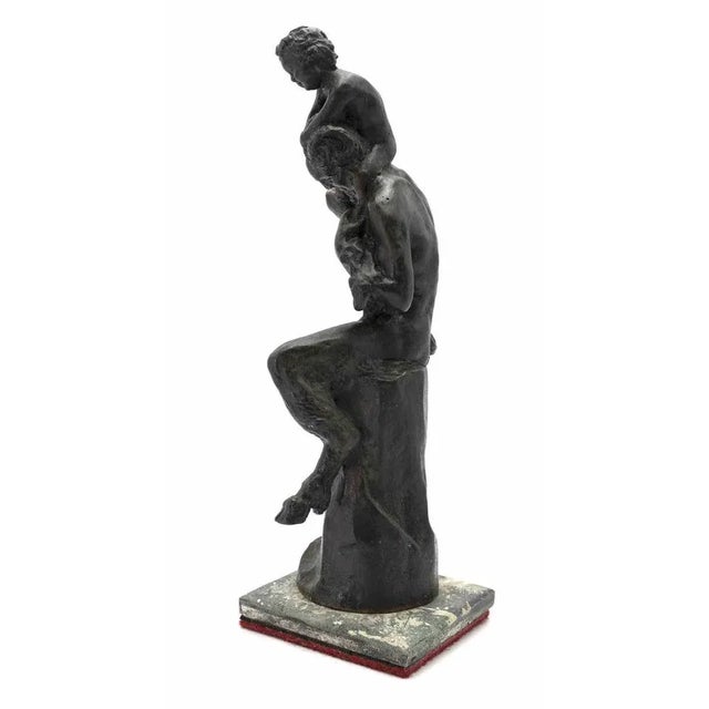 Contemporary Aurelio Mistruzzi, Satyr and Baby, Bronze Sculpture, 1980 For Sale - Image 3 of 5