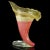 Aureliano Toso Vintage Murano Dino Martens Gold Flecks Pink White Italian Art Glass Midcentury Footed Flower Vase For Sale - Image 4 of 7
