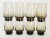 Offered is a set of 8 highball tumblers from Libbey Glass in their iconic mid 20th century Tawny Accent color, a sunken...