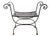 Arthur Umanoff Mid 20th Century Hollywood Regency Wrought Iron Saddle Seat Bench For Sale - Image 4 of 13