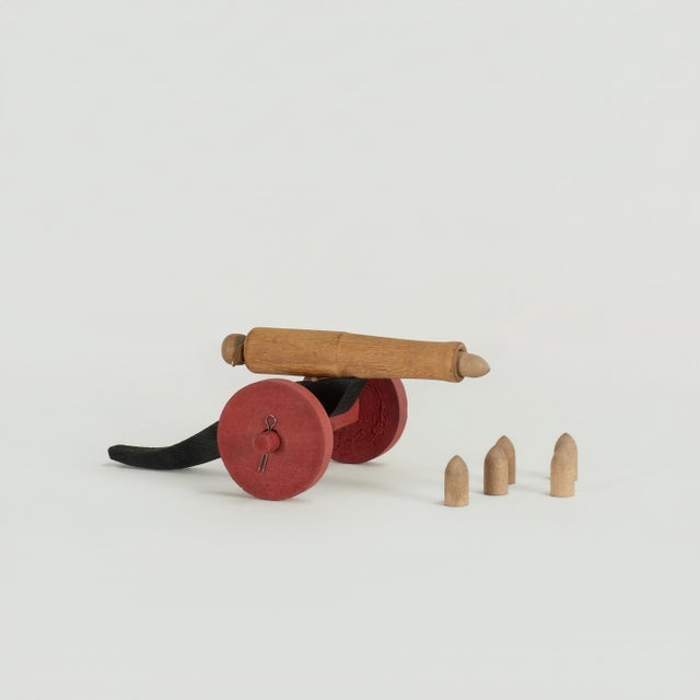 Antique War Game “Soldier Ten-Pins” in the Original Box For Sale - Image 11 of 14