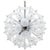 Belgian Floral Starburst Sputnik Chandelier from Val Saint Lambert, 1969 For Sale - Image 6 of 6