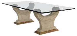 Royal Yellow Marble, Crystal & Carved Stone Coffee Table by Cupioli Made In Italy