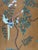 Hand-Painted Chinoiserie Wallpaper Mural, Chinese Cranes & Birds Floral Design, 5 Panels For Sale - Image 4 of 4