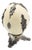 Ostrich Egg on Silver Support Feet For Sale