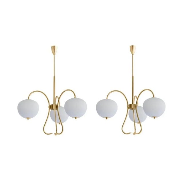 Triple chandelier china 03 by magic circus editions dimensions: h 120 x w 81.5 x d 26.2 cm materials: brass, mouth blown...