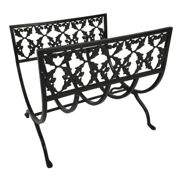 Vintage Wrought Iron Fireplace Log Holder Chairish
