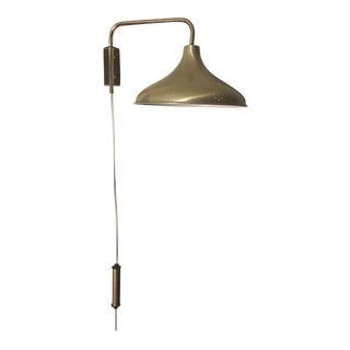 Mid-Century Modern Lightoiler Weighted Retractable Wall Sconce For Sale