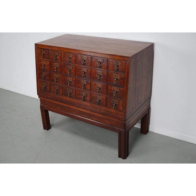 1920s Dutch Oak Filing Cabinet, 1920s For Sale - Image 5 of 16