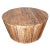 Rustic Solid Wood Handmade 36" Round Tapered Sides Barrel Coffee Table For Sale In Dallas - Image 6 of 6