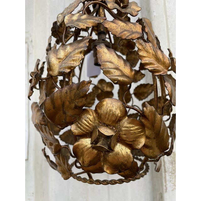 1950s Brass Chandelier, 1950s For Sale - Image 5 of 15