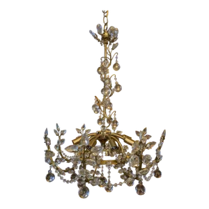 Vintage Mid Century Modern Bagues Style Chandelier