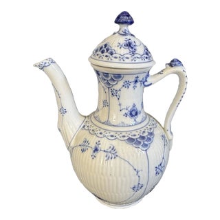 Vintage Royal Copenhagen Denmark Teapot Coffe Pitcher For Sale