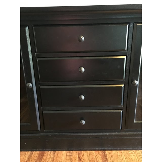 Pottery Barn Black Tucker Buffet Chairish
