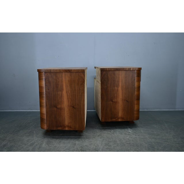 Art Deco Bedside Tables, Former Czechoslovakia, 1930s, Set of 2 For Sale - Image 11 of 18