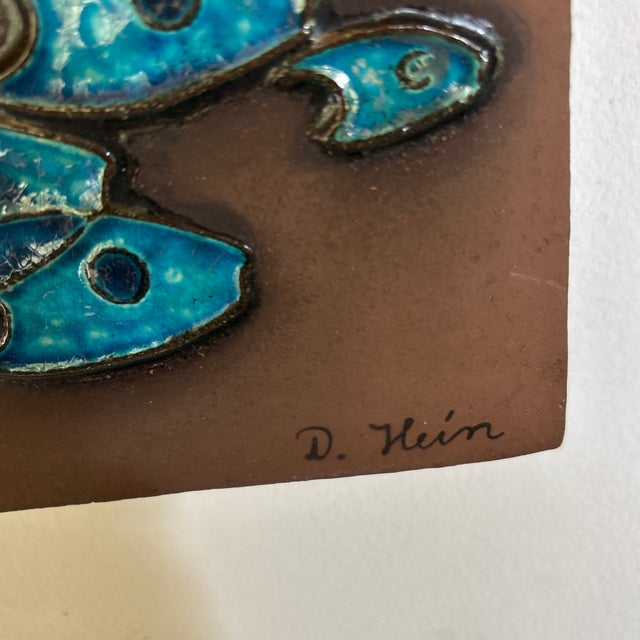 1960s Danish Modern Ceramic Wall Decoration by Dietlinde Hein for Knabstrup, 1960s For Sale - Image 5 of 9
