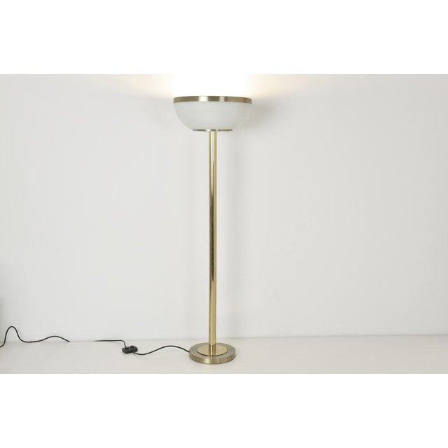 Mid-Century Modern Large Italian Brass Floor Lamp from Lumi, 1968 For Sale - Image 3 of 15