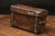 Thick Brown Leather Trunk, 1890s For Sale - Image 5 of 9