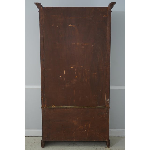 Antique Chinoiserie Decorated 2 Door China Bookcase Cabinet For Sale - Image 18 of 18